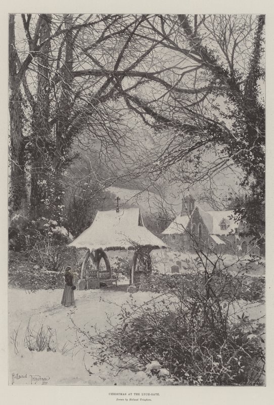 Jul ved Lych-porten av Joseph Holland Tringham