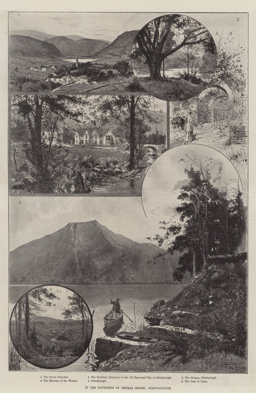 I fotsporene til Thomas Moore, Glendalough av Joseph Holland Tringham