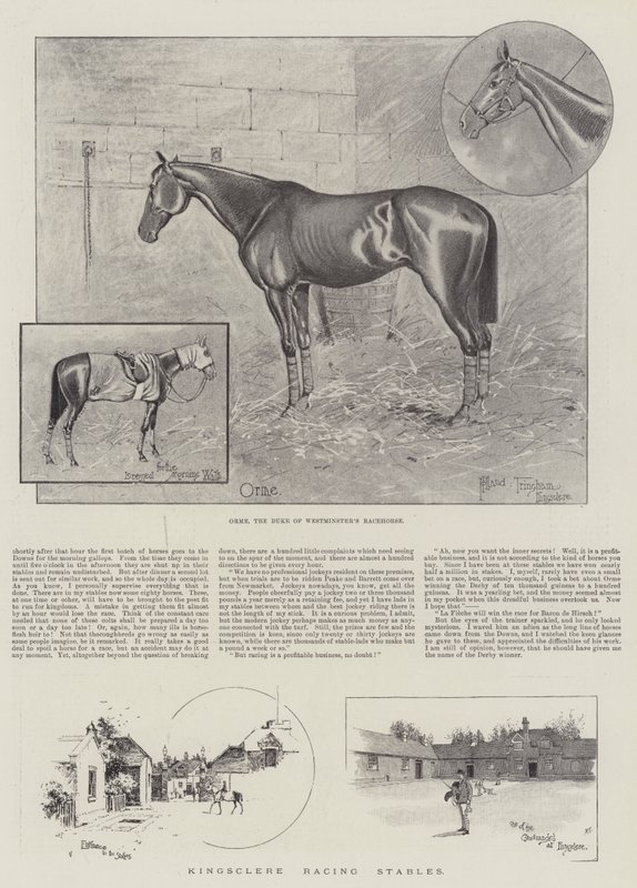 Kingsclere Racing Stables av Joseph Holland Tringham