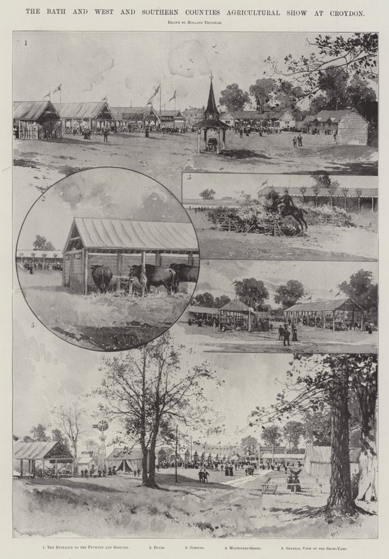 The Bath and the West and Southern Counties Agricultural Show på Croydon av Joseph Holland Tringham