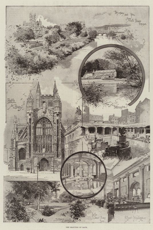 The Beautys of Bath av Joseph Holland Tringham