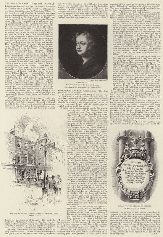 200-årsjubileet til Henry Purcell av Joseph Holland Tringham