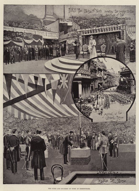 Hertugen og hertuginnen av York i Birmingham av Joseph Holland Tringham