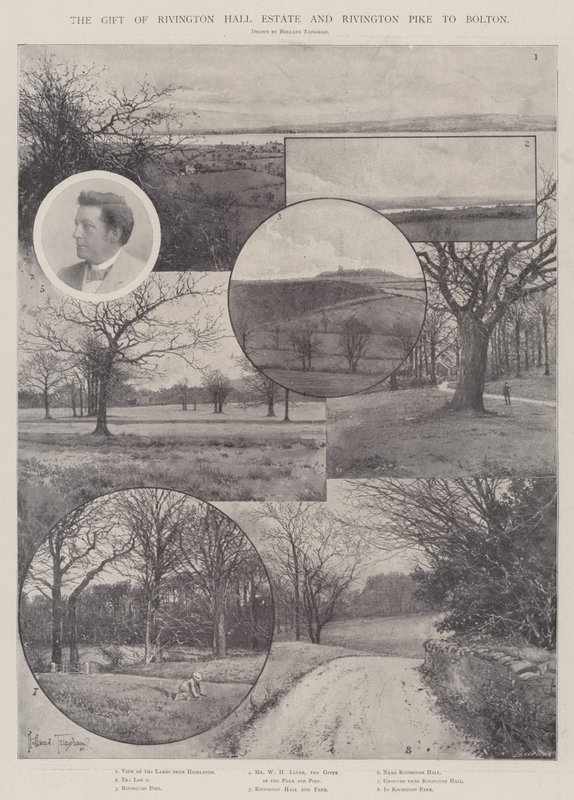 Gaven til Rivington Hall Estate og Rivington Pike til Bolton av Joseph Holland Tringham