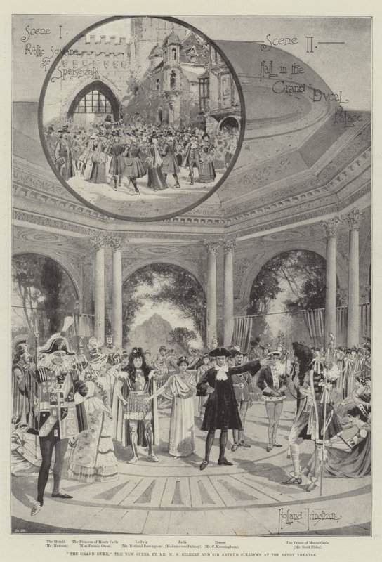The Grand Duke, the New Opera av Mr WS Gilbert og Sir Arthur Sullivan på Savoy Theatre av Joseph Holland Tringham