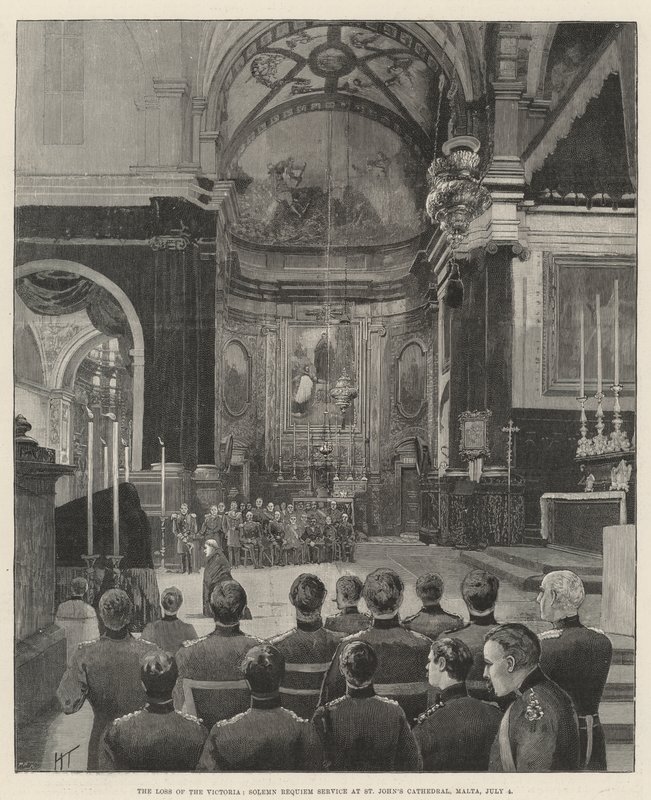 The Loss of the Victoria, Solemn Requiem Service ved St John