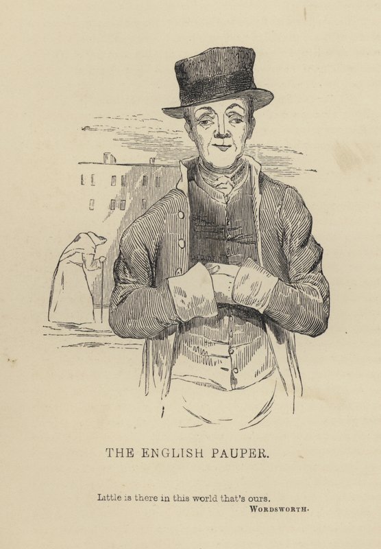 Kenny Meadows: The English Pauper (gravering) av Joseph Kenny (after) Meadows