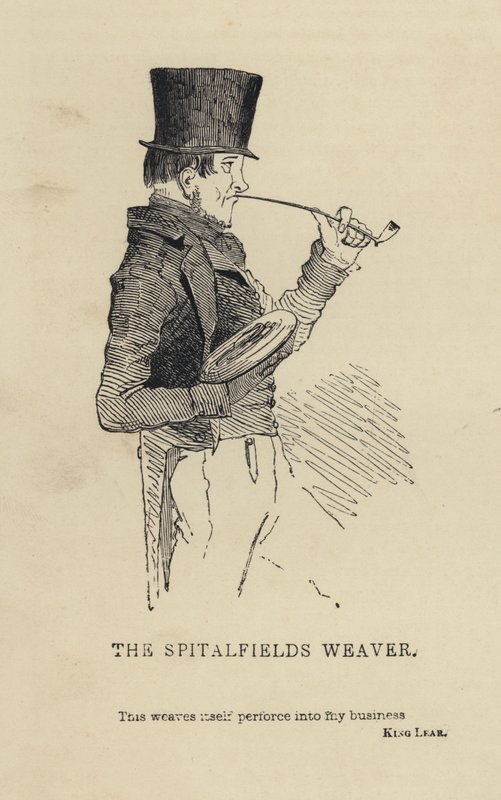 Kenny Meadows: The Spitalfields Weaver (gravering) av Joseph Kenny (after) Meadows