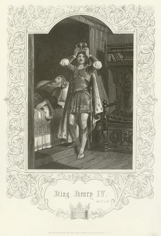 Kong Henrik IV, akt IV, scene IV av Joseph Kenny Meadows