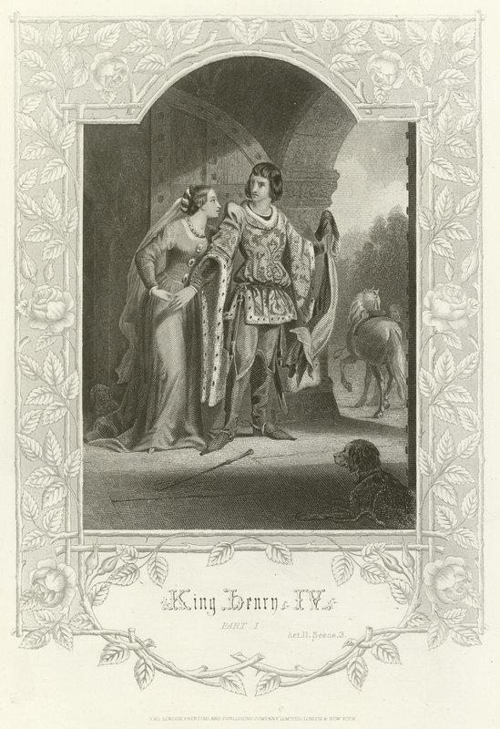 Kong Henrik IV, del I, akt II, scene III av Joseph Kenny Meadows