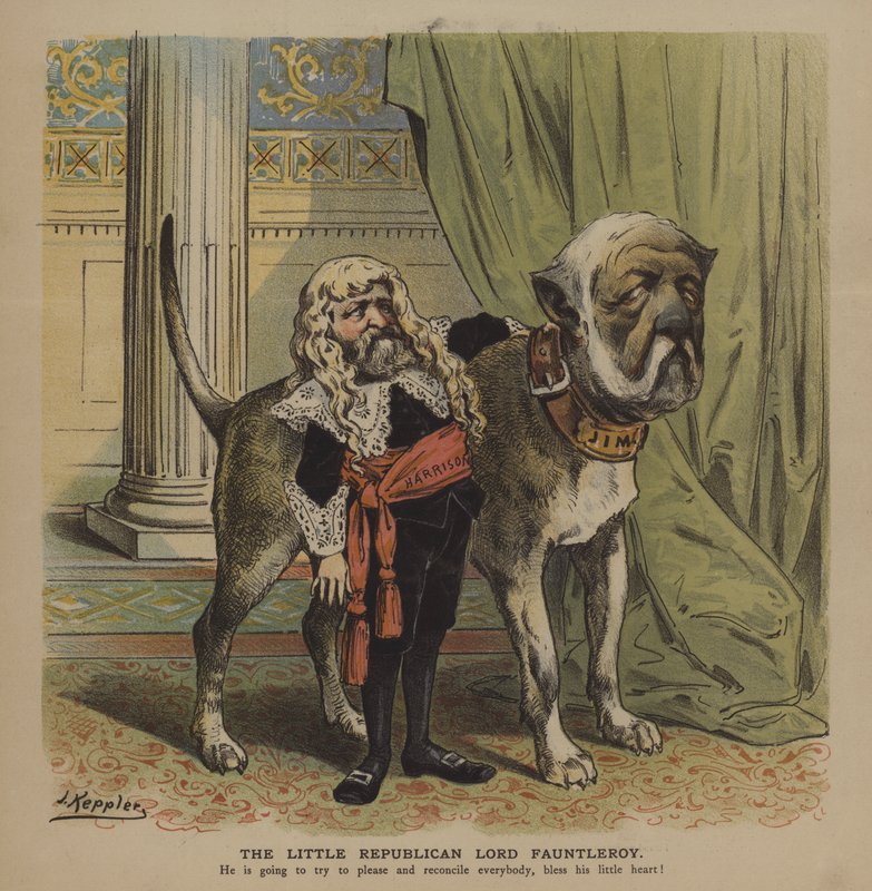 Den lille republikanske Lord Fauntleroy (farge litho) av Joseph Keppler