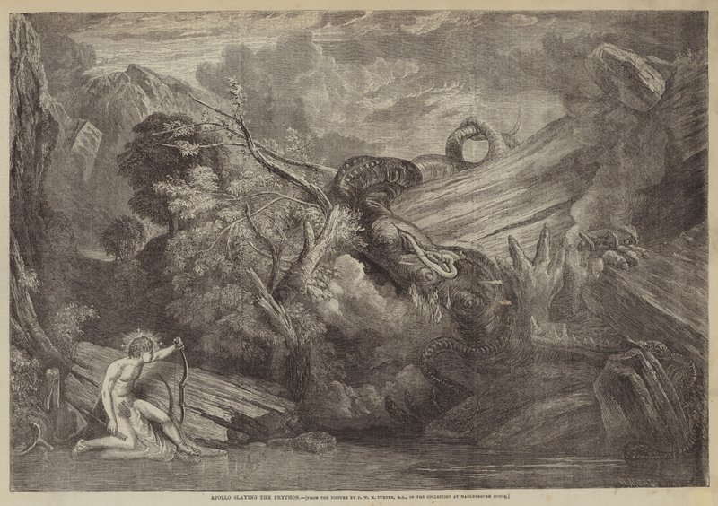 Apollo dreper Python av Joseph Mallord William Turner
