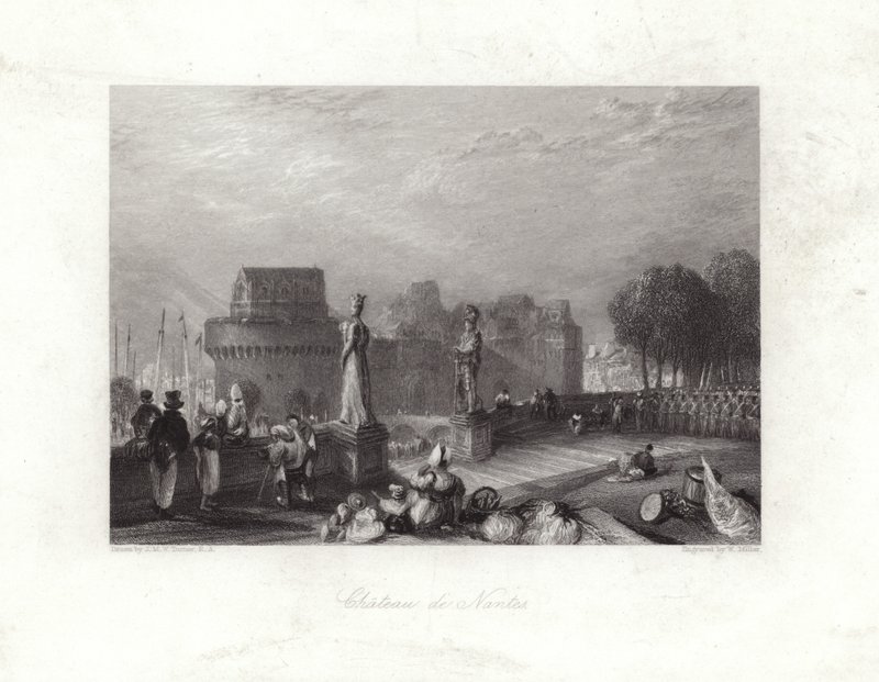 Nantes slott av Joseph Mallord William Turner