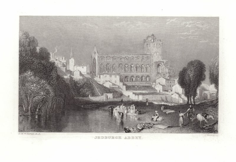 Jedburgh Abbey av Joseph Mallord William Turner