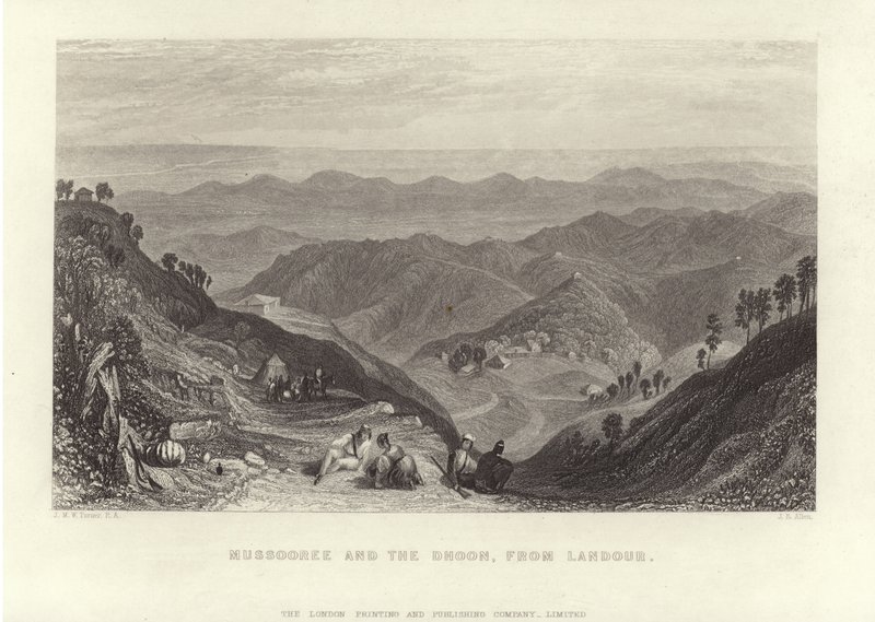 Mussooree og Dhoon av Joseph Mallord William Turner