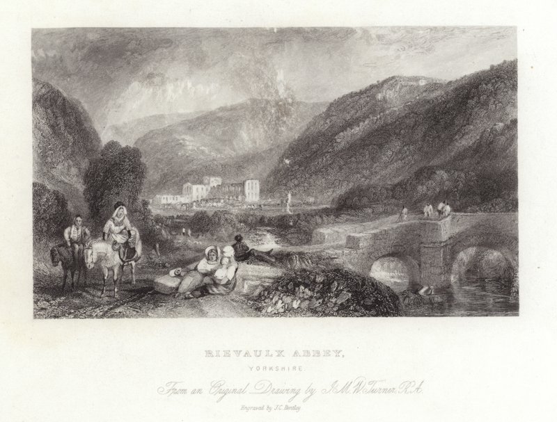 Rievaulx Abbey i Yorkshire av Joseph Mallord William Turner
