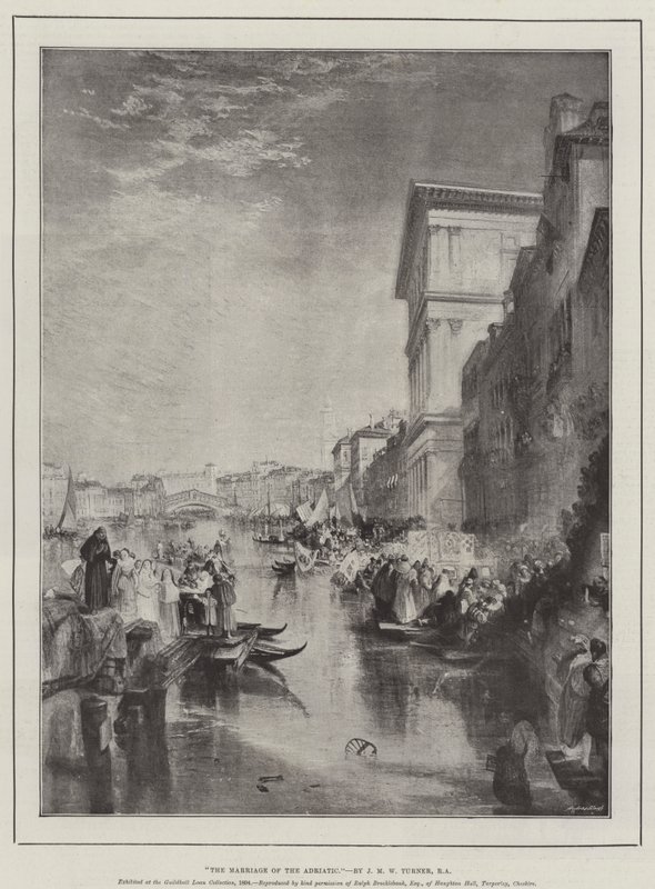 Adriaterhavets ekteskap av Joseph Mallord William Turner
