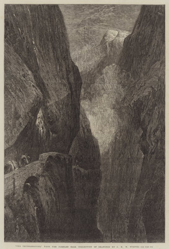 Djevelens bro av Joseph Mallord William Turner