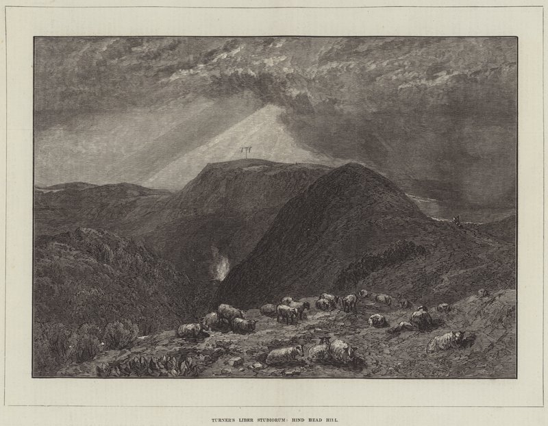 Turners Book of Studies, Hind Head Hill av Joseph Mallord William Turner