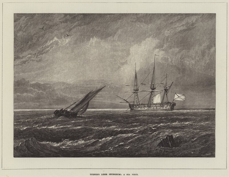 Turners Liber Studiorum, et havstykke av Joseph Mallord William Turner