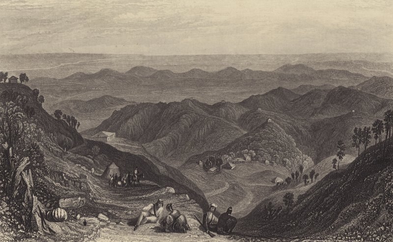 Mussoorie and the Doon, fra Landour av after Joseph Mallord William Turner