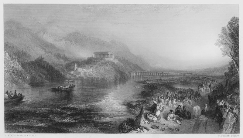 Åpningen av Walhalla, fra bildet i Nasjonalgalleriet av after Joseph Mallord William Turner