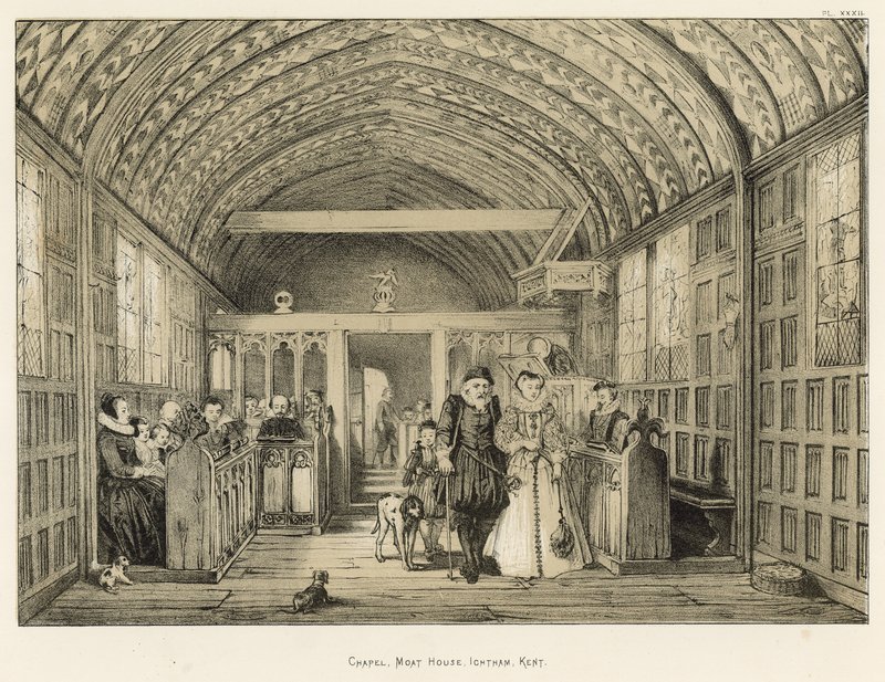 Kapell, Moat House, Ightham, Kent av Joseph Nash