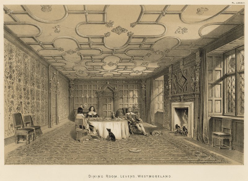 Spisestue, Levens, Westmoreland av Joseph Nash