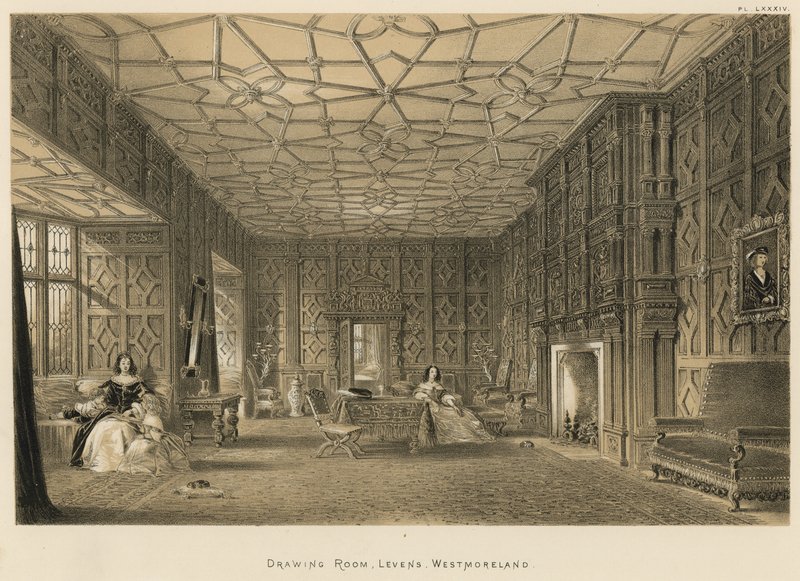 Drawing Room, Levens, Westmoreland av Joseph Nash