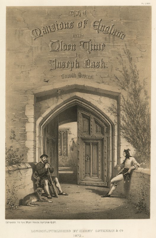 Inngang til Moat House, Ightham, Kent av Joseph Nash