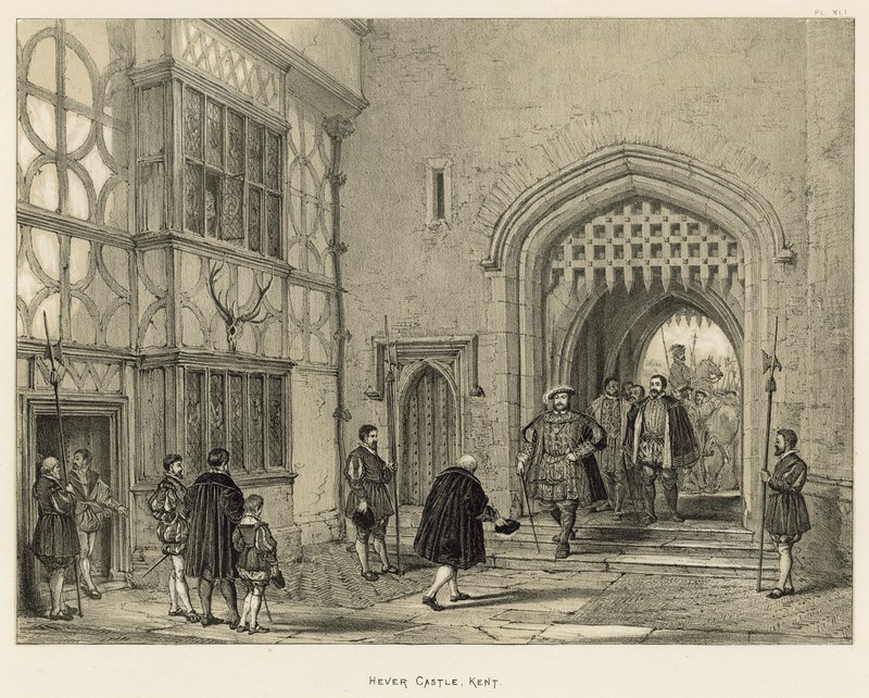 Hever Castle, Kent av Joseph Nash