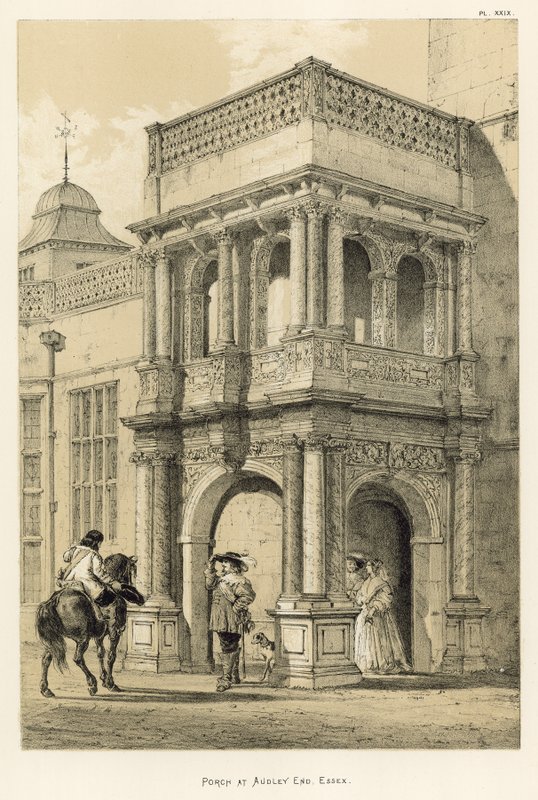 Veranda i Audley End, Essex av Joseph Nash