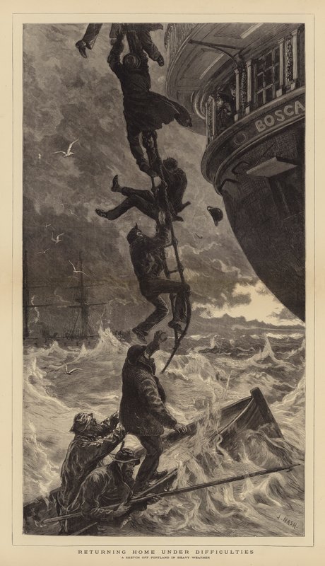 Hjemreise under Vanskeligheter av Joseph Nash