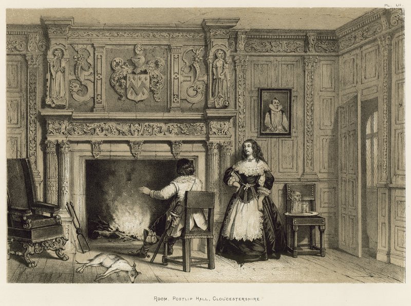 Rom, Postlip Hall, Gloucestershire av Joseph Nash