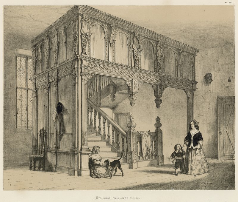 Trapp, Wakehurst, Sussex av Joseph Nash