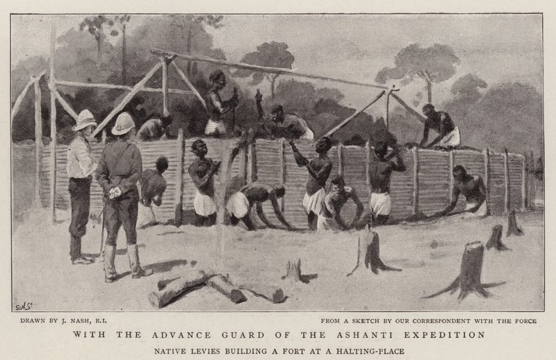 Med Advance Guard of Ashanti-ekspedisjonen av Joseph Nash