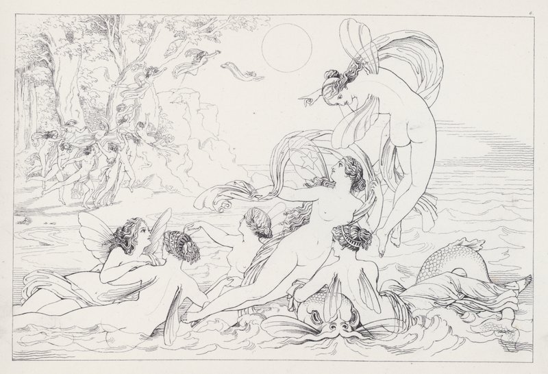 Shakespeares The Tempest, akt I, scene 2 av Joseph Noel after Paton
