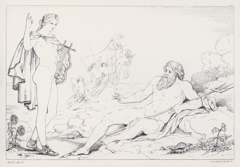 Shelleys Prometheus Unbound, Act III, Scene 2 av Joseph Noel after Paton