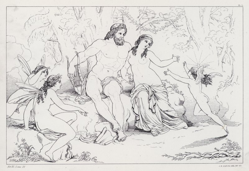 Shelleys Prometheus Unbound, Act III, Scene 4 av Joseph Noel after Paton