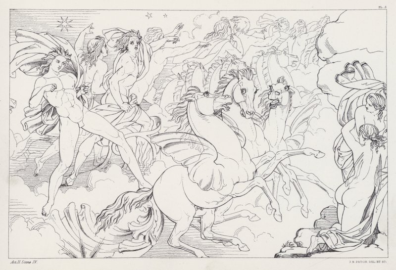 Shelleys Prometheus Unbound, Act II, Scene 4 av Joseph Noel after Paton