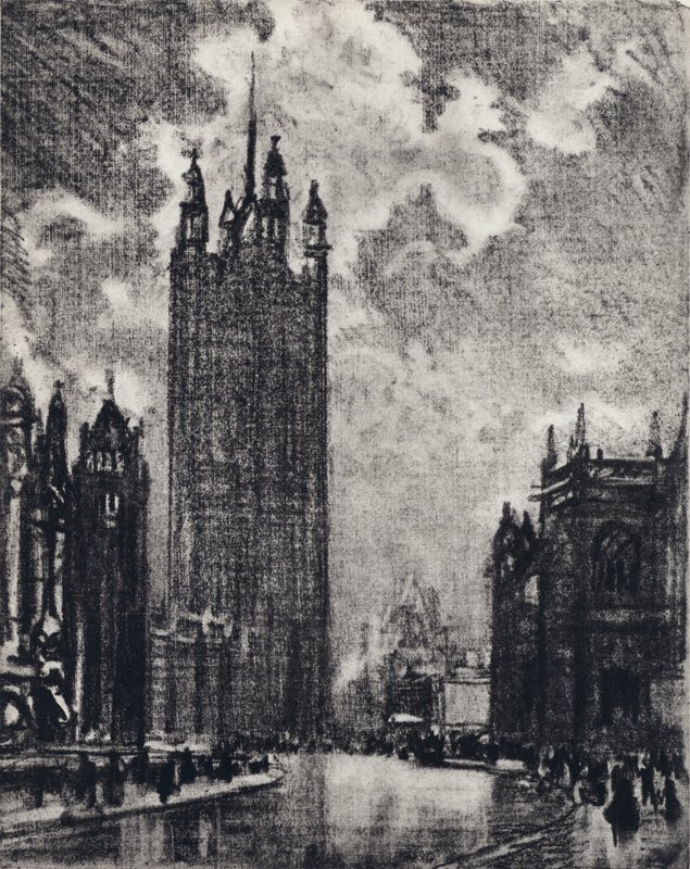 Victoria Tower av Joseph Pennell
