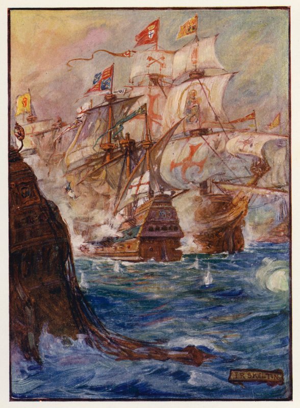 Erobringen av Gibraltar av Joseph Ratcliffe (after) Skelton