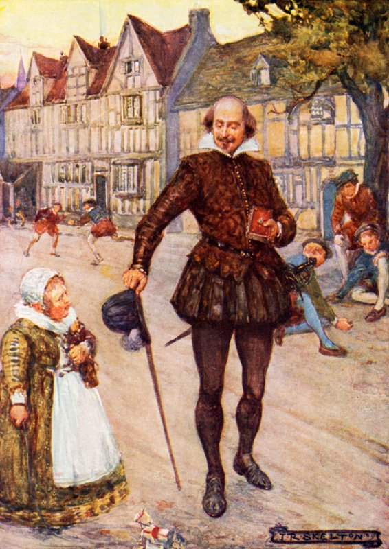William Shakespeare i Stratford-upon-Avon av Joseph Ratcliffe Skelton