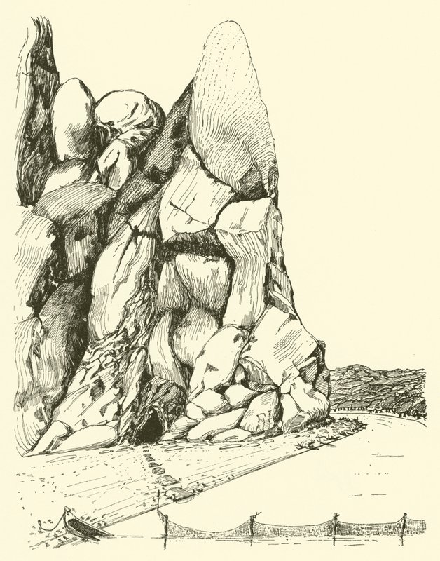Hule der mannen og kvinnen bodde først og fremst (gravering) av Joseph Rudyard (after) Kipling