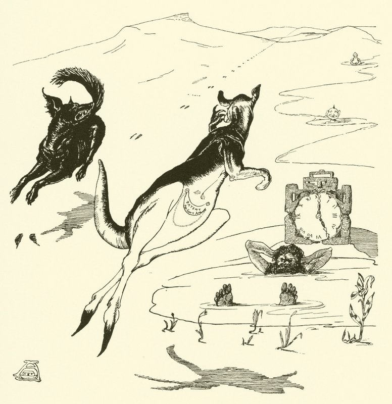 Old Man Kengaroo (gravering) av Joseph Rudyard (after) Kipling