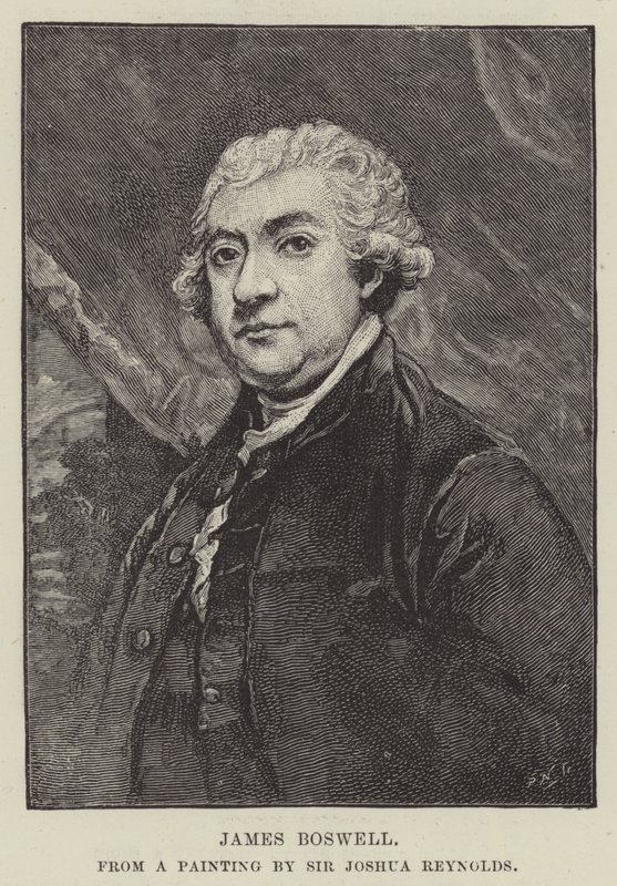 James Boswell gravering av Joshua Reynolds