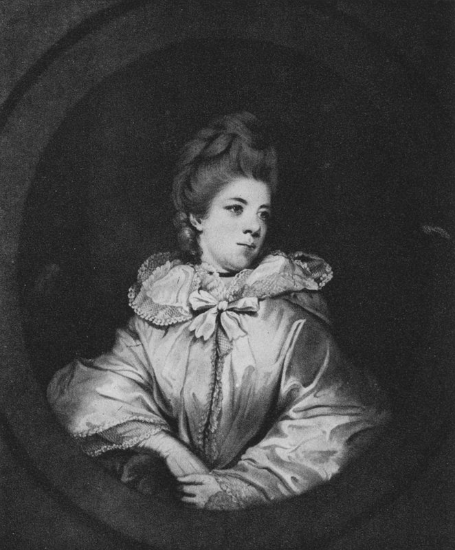 Fru Abington (litho) av Joshua (after) Reynolds
