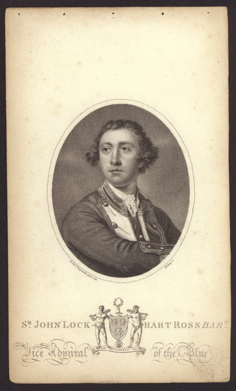 Sir John Lockhart-Ross , britisk admiral (gravering) av Joshua (after) Reynolds