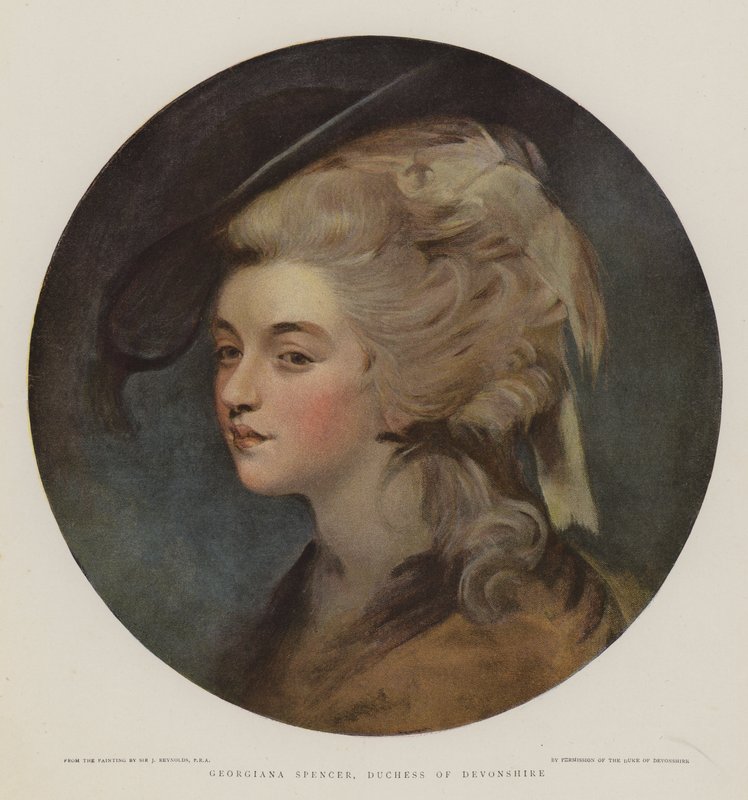 Georgiana Spencer, hertuginne av Devonshire (chromolitho) av Joshua Reynolds