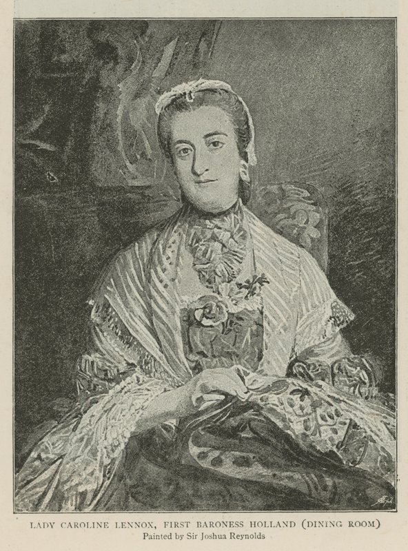 Lady Caroline Lennox, første baronesse Holland av Joshua Reynolds